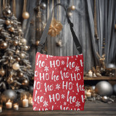 Ho-Ho-Ho Fun Christmas Design Canvas tas