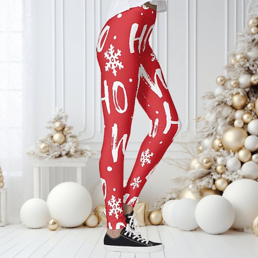 Ho-Ho-Ho Fun Christmas Design Leggings