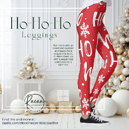 Ho-Ho-Ho Fun Christmas Design Leggings
