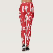 Ho-Ho-Ho Fun Christmas Design Leggings (Achterkant)