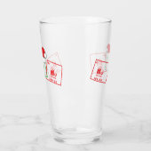 Ho Ho Ho | Funny Christmas Chemistry Geek Humor Glas (Links)