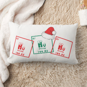 Ho Ho Ho Funny Christmas Chemistry Geek Humor Kussen