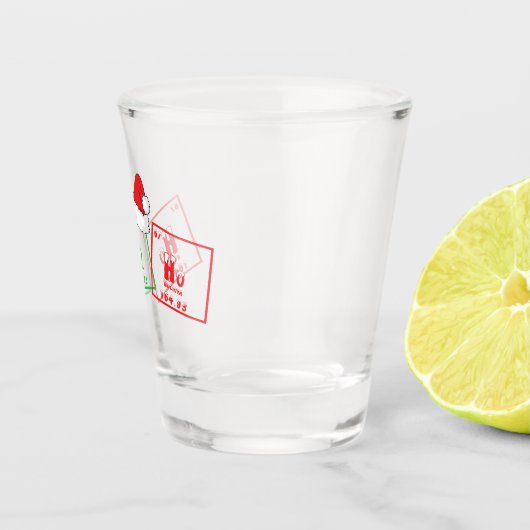 Ho Ho Ho | Funny Christmas Chemistry Geek Humor Shot Glas (Rechts)