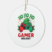 Ho Ho Ho Gamer Holiday Christmas Ornament | Funny  (Links)