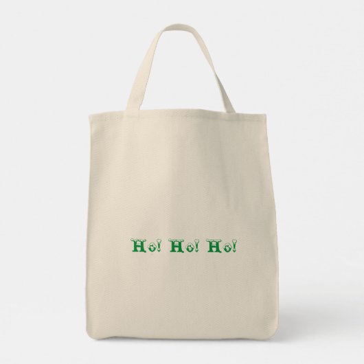 Ho Ho Ho Gedrukt ontwerp Kerstviering Cool Tote Bag (Achterkant)