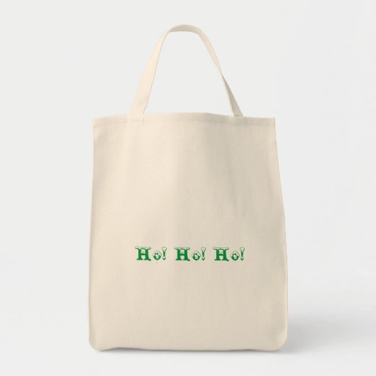 Ho Ho Ho Gedrukt ontwerp Kerstviering Cool Tote Bag (Voorkant)