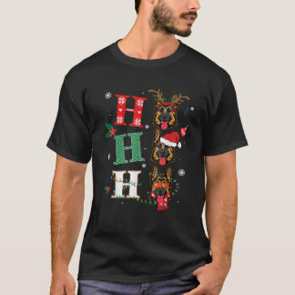 Ho Ho Ho German Shepherd Dogs Xmas Outfit Christma T-shirt