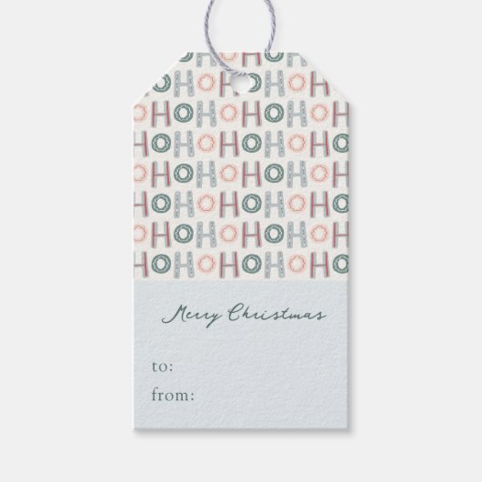 Ho Ho Ho Gift Label Cadeaulabel (Voorkant)