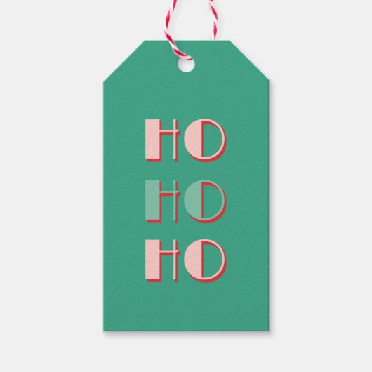 Ho Ho Ho Gift Label Cadeaulabel (Voorkant)