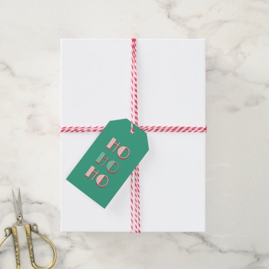 Ho Ho Ho Gift Label Cadeaulabel (Met Touw)