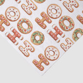 Ho Ho Ho Gingerbread Cookie Christmas Tissuepapier (Detail)