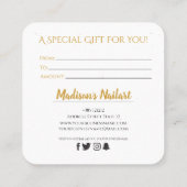 Ho ho ho! Gouden sterren Kortingskaartje (Achterkant)