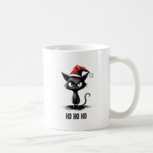 Ho Ho Ho Grappige Kat Kerstmis Koffiemok