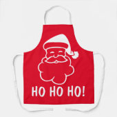 Ho Ho Ho grappige rode kerstman Schort (Voorkant)