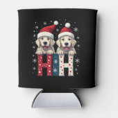 Ho Ho Ho Great Pyrenees Dog Lover Christmas Santa Blikjeskoeler (Voorkant)
