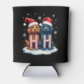 Ho Ho Ho Great Pyrenees Dog Lover Christmas Santa Blikjeskoeler (Voorkant)