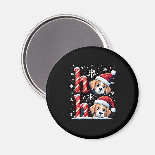 Ho Ho Ho Great Pyrenees Dog Lover Christmas Santa  Magneet (Voorkant / Achterkant)