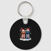 Ho Ho Ho Great Pyrenees Dog Lover Christmas Santa  Sleutelhanger (Voorkant)