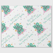 Ho Ho Ho Green zakelijk kerstcadeau Cadeaupapier (Vlak)