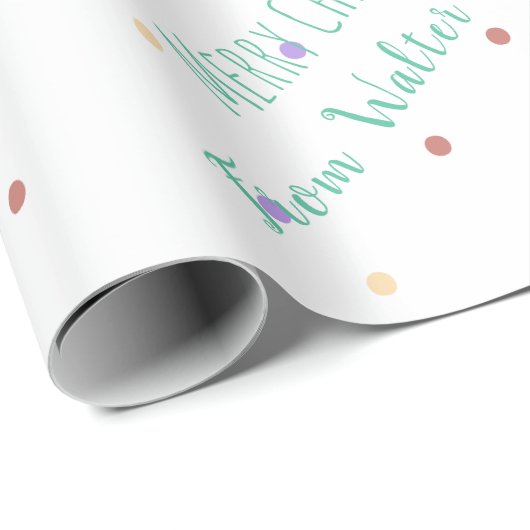 Ho Ho Ho Green zakelijk kerstcadeau Cadeaupapier (Rol Hoek)