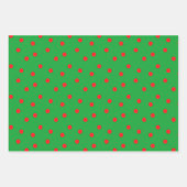 Ho Ho Ho Groen Rood Wit Geel Inpakpapier Vel (Voorkant 3)