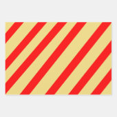 Ho Ho Ho Groen Rood Wit Geel Inpakpapier Vel (Voorkant 2)