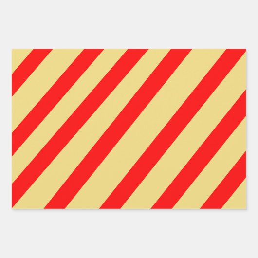 Ho Ho Ho Groen Rood Wit Geel Inpakpapier Vel (Voorkant 2)