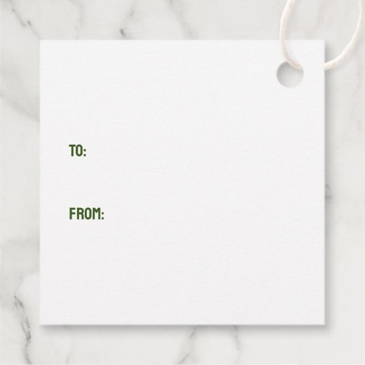 Ho Ho Ho Groot Deen Vrolijk Kerstfeest Bedankjes Labels (Achterkant)