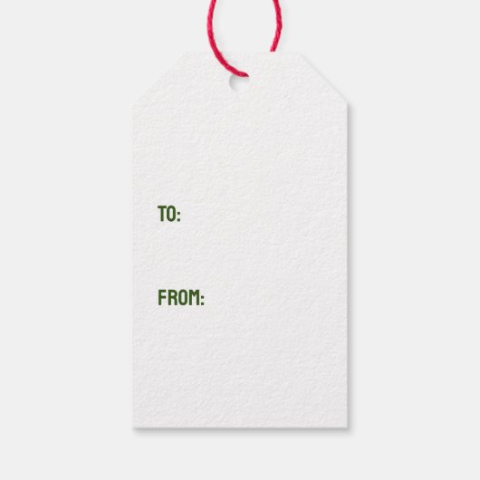 Ho Ho Ho Groot Deen Vrolijk Kerstfeest Cadeaulabel (Achterkant)