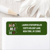 Ho Ho Ho Groot Deen Vrolijk Kerstfeest Etiket (Insitu)