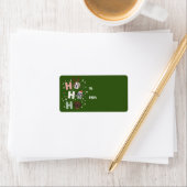 Ho Ho Ho Groot Deen Vrolijk Kerstfeest Etiket (Insitu)