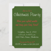 Ho Ho Ho Groot Deen Vrolijk Kerstfeest Kaart (Achterkant)