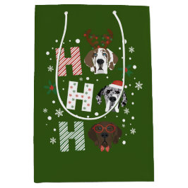 Ho Ho Ho Groot Deen Vrolijk Kerstfeest Medium Cadeauzakje