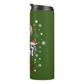 Ho Ho Ho Groot Deen Vrolijk Kerstfeest Thermosbeker (Geroteerd rechts)