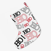 Ho Ho Ho Grote Kerstsok (Achterkant (Hangend))