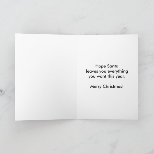 Ho Ho Ho Gummibär Christmas Kaart (Binnen)