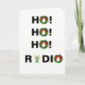 Ho! Ho! Ho! Ham Radio Christmas Kaart (Voorkant)