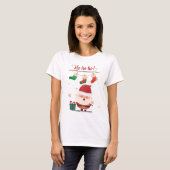Ho Ho Ho Happy Santa Holiday T-shirt (Voorkant volledig)