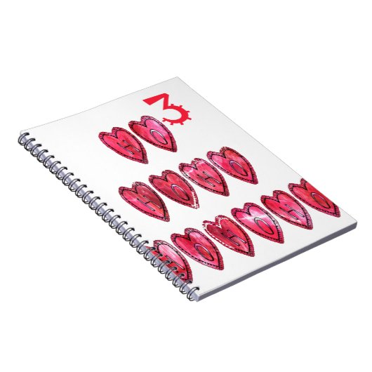 Ho Ho Ho Harten: Wispelturige Kerstliefdestekst Ho Notitieboek (Rechterzijde)