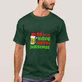 Ho Ho Ho heeft een feestkerst T-shirt (Voorkant)