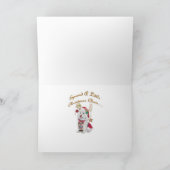 HO HO HO heeft Vrolijke Kerstkaarten Feestdagen Kaart (Binnen)