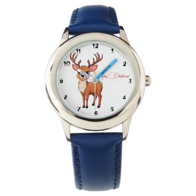 Ho-ho-ho! Het is een Kinder rendier Horloge (Voorkant)