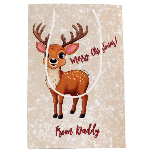 Ho-ho-ho! Het is een rendier Medium Cadeauzakje (Voorkant)