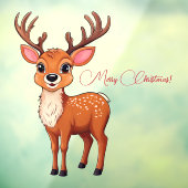 Ho-ho-ho! Het is een rendier Raamsticker (Vel 3)