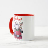 Ho Ho Ho. Het is kersttijd schattig design Mok (Voorkant links)