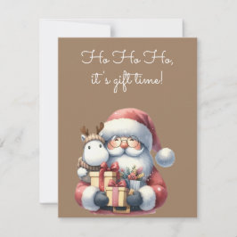 🎅🎁 Ho Ho Ho, Het is Tijd voor Cadeaus! 🎁🎅 Kaart