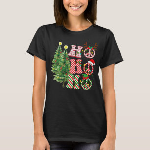 Ho Ho Ho Hippie Kerstmis Shirt, vredes-gebaar Chri T-shirt