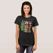 Ho Ho Ho Hippie Kerstmis Shirt, vredes-gebaar Chri T-shirt (Voorkant volledig)