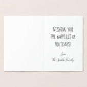 Ho Ho Ho Ho - Bewerkbare Folie Kerst Kaart (Binnen)