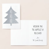 Ho Ho Ho Ho - Bewerkbare Folie Kerst Kaart (Display)